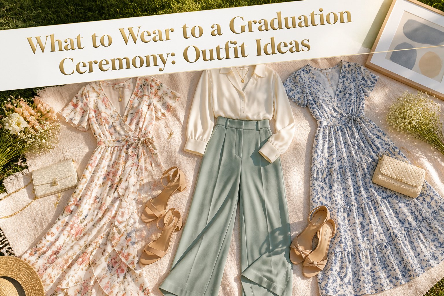 A well-dressed individual preparing for a graduation ceremony.